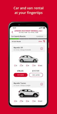 Avis Car Hire android App screenshot 3